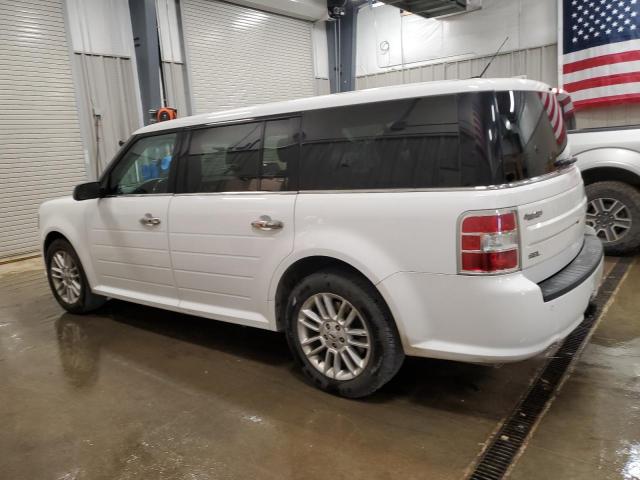2FMHK6C89KBA13408 - 2019 FORD FLEX SEL WHITE photo 2