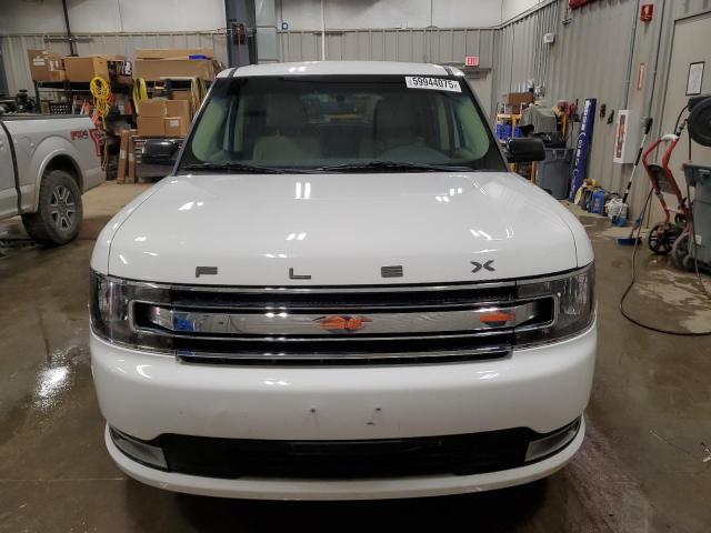 2FMHK6C89KBA13408 - 2019 FORD FLEX SEL WHITE photo 5
