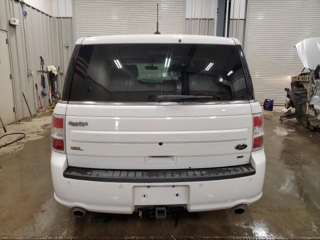 2FMHK6C89KBA13408 - 2019 FORD FLEX SEL WHITE photo 6