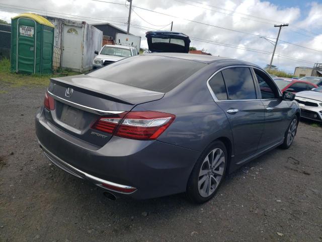 1HGCR2F56GA106475 - 2016 HONDA ACCORD SPORT GRAY photo 3