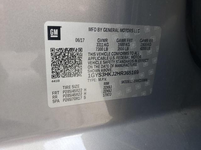 1GYS3HKJ2HR365169 - 2017 CADILLAC ESCALADE ESV LUXURY 棕色 照片 13