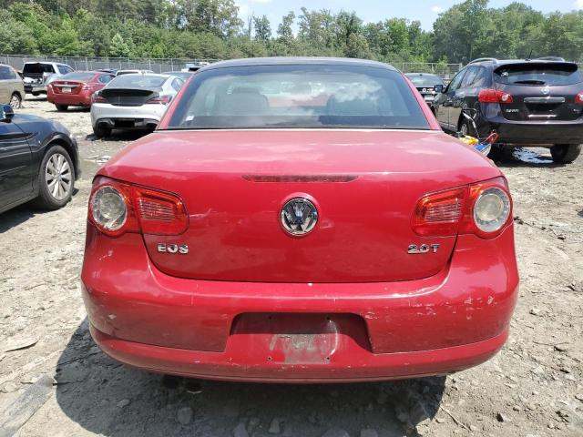 WVWDA71F77V003954 - 2007 VOLKSWAGEN EOS 2.0T SPORT RED photo 6