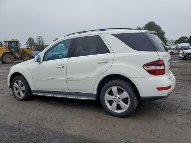 4JGBB8GB7AA540199 - 2010 MERCEDES-BENZ ML 350 4MATIC WHITE photo 2