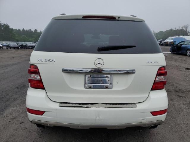 4JGBB8GB7AA540199 - 2010 MERCEDES-BENZ ML 350 4MATIC WHITE photo 6