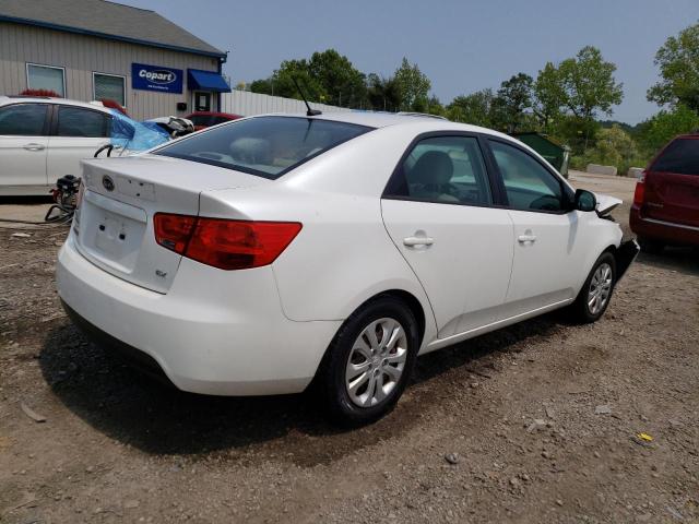 KNAFU4A25D5719661 - 2013 KIA FORTE EX WHITE photo 3