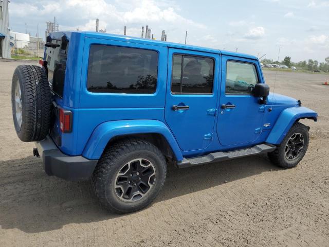 1C4BJWEG4FL515640 - 2015 JEEP WRANGLER U SAHARA BLUE photo 3