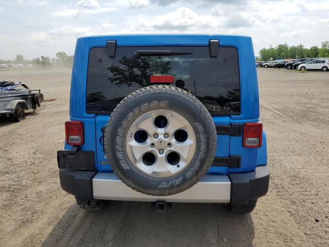 1C4BJWEG4FL515640 - 2015 JEEP WRANGLER U SAHARA BLUE photo 6