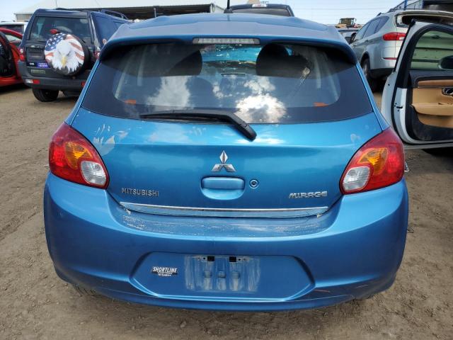 ML32A4HJ1FH054740 - 2015 MITSUBISHI MIRAGE ES BLUE photo 6