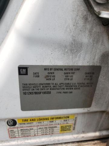 1G1ZK57B99F196058 - 2009 CHEVROLET MALIBU LTZ Ağ foto 12