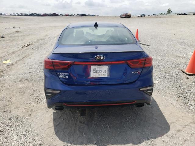 3KPF44AC8ME295490 - 2021 KIA FORTE GT BLUE photo 6