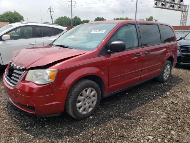 2A8HR44H38R761793 - 2008 CHRYSLER TOWN & COU LX RED photo 1