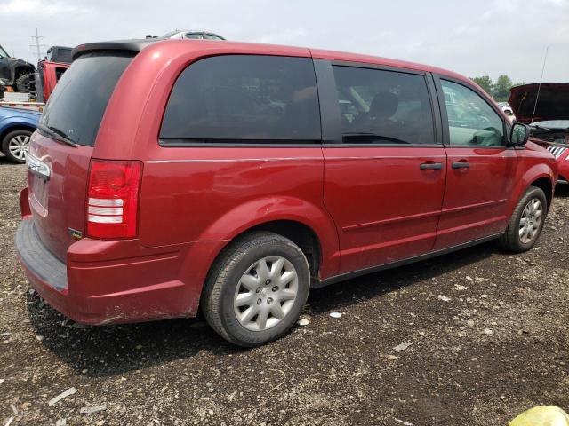 2A8HR44H38R761793 - 2008 CHRYSLER TOWN & COU LX RED photo 3