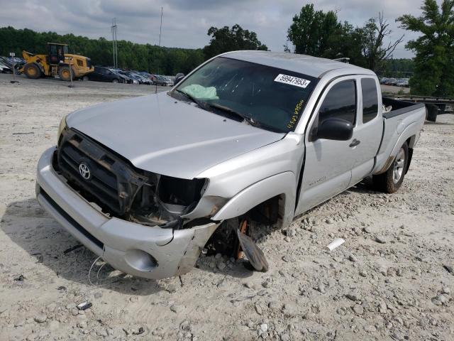 5TETU62N55Z117500 - 2005 TOYOTA TACOMA PRERUNNER ACCESS CAB SILVER photo 1