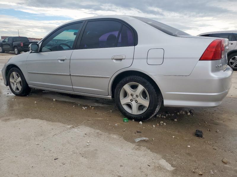 2HGES26734H621896 - 2004 HONDA CIVIC EX SILVER photo 2