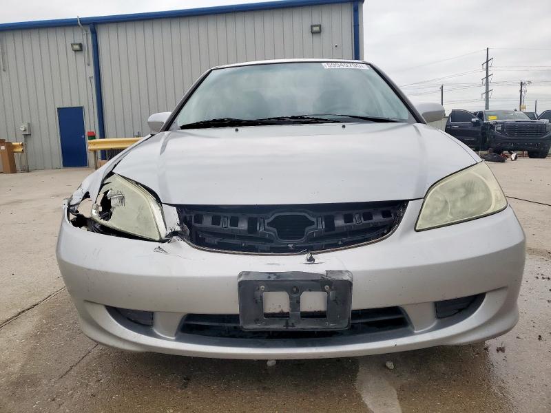 2HGES26734H621896 - 2004 HONDA CIVIC EX SILVER photo 5