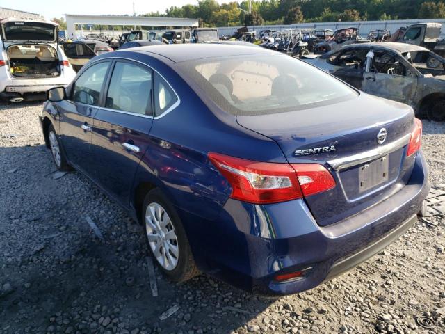 3N1AB7AP5JY267695 - 2018 NISSAN SENTRA S 蓝色 照片 3