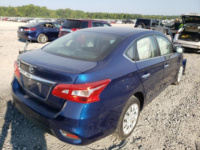 3N1AB7AP5JY267695 - 2018 NISSAN SENTRA S 蓝色 照片 4