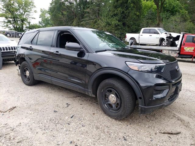 1FM5K8AB6MGC25837 - 2021 FORD EXPLORER POLICE INTERCEPTOR BLACK photo 4