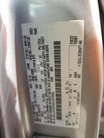 5LMCJ3C9XGUJ31552 - 2016 LINCOLN MKC RESERVE GRAY photo 13