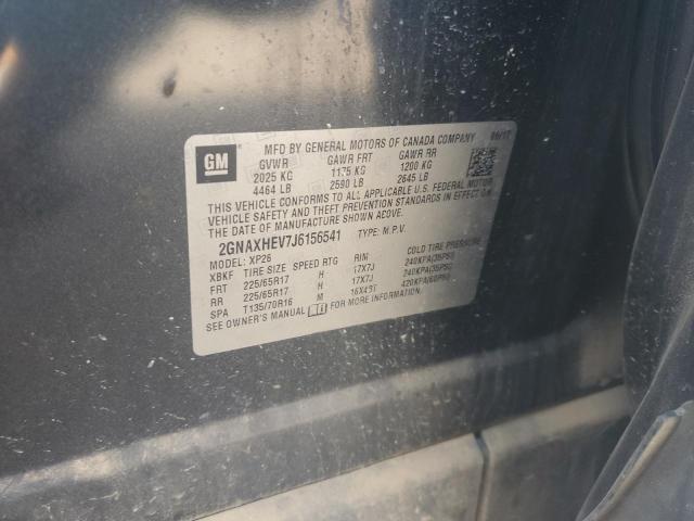 2GNAXHEV7J6156541 - 2018 CHEVROLET EQUINOX LS GRAY photo 13