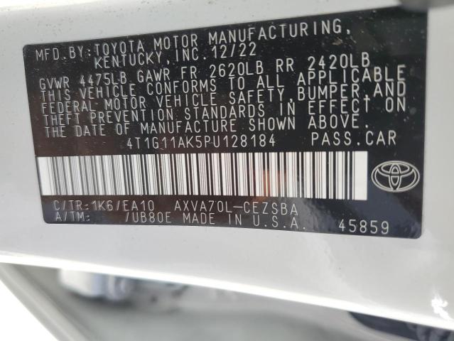 4T1G11AK5PU128184 - 2023 TOYOTA CAMRY SE NIGHT SHADE GRAY photo 13