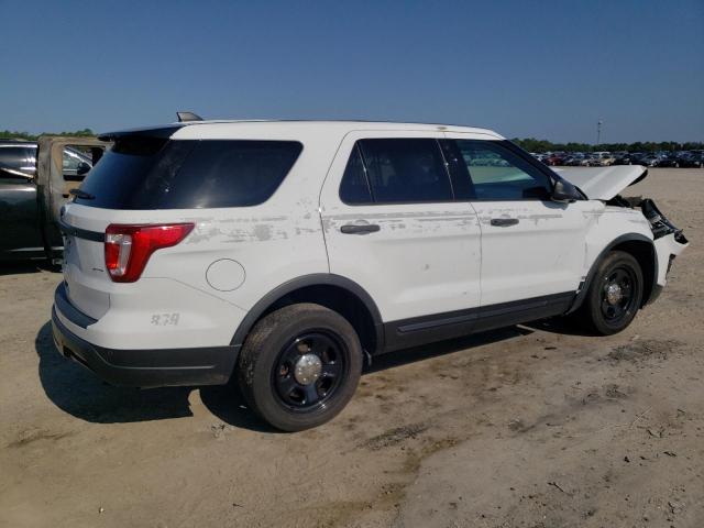 1FM5K8ARXJGB92298 - 2018 FORD EXPLORER POLICE INTERCEPTOR WHITE photo 3