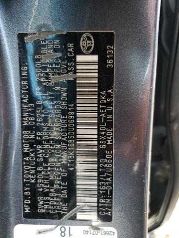 4T1BK1EB5DU069814 - 2013 TOYOTA AVALON BASE 灰色 照片 12