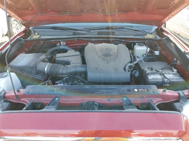 5TFSZ5AN1GX020717 - 2016 TOYOTA TACOMA ACCESS CAB წითელი ფოტო 11