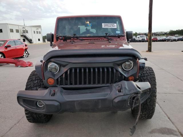 1J4GA59187L190346 - 2007 JEEP WRANGLER SAHARA MAROON photo 5