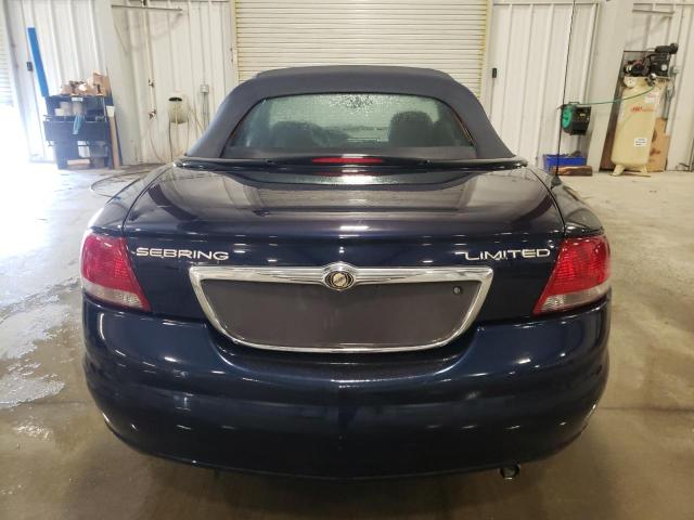 1C3EL65R32N128167 - 2002 CHRYSLER SEBRING LIMITED BLUE photo 6