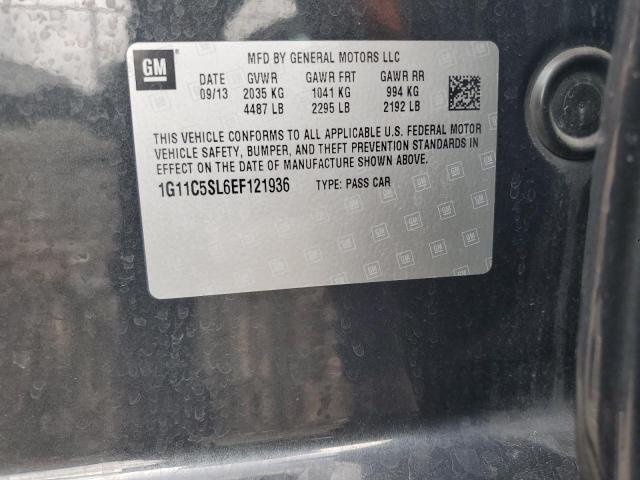 1G11C5SL6EF121936 - 2014 CHEVROLET MALIBU 1LT 灰色 照片 12