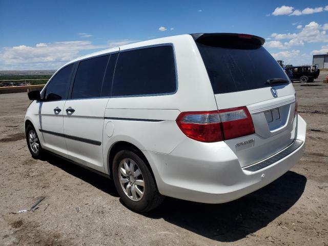 5FNRL38207B036742 - 2007 HONDA ODYSSEY LX WHITE photo 2