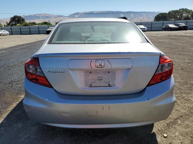 2HGFB2F51CH589001 - 2012 HONDA CIVIC LX SILVER photo 6