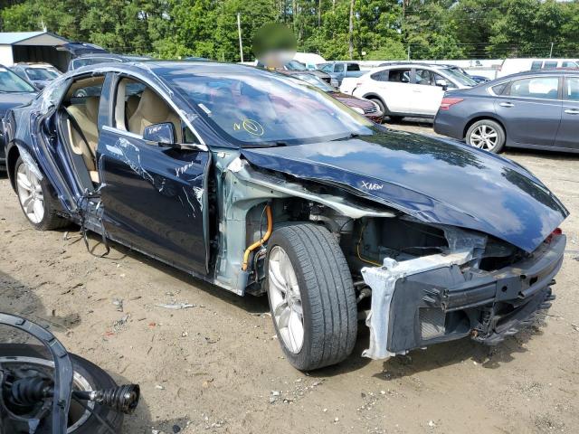 5YJSA1H18EFP46763 - 2014 TESLA MODEL S Mavi foto 4