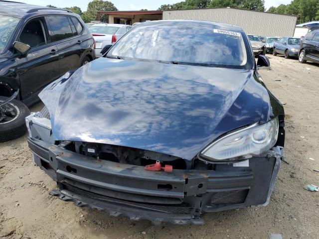 5YJSA1H18EFP46763 - 2014 TESLA MODEL S Mavi foto 5