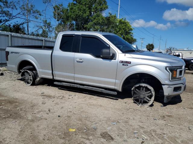 1FTEX1C51JFB73197 - 2018 FORD F150 SUPER CAB SILVER photo 4