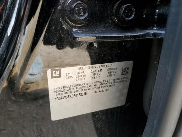 1G6AW5SX8F0133515 - 2015 CADILLAC CTS BLACK photo 12