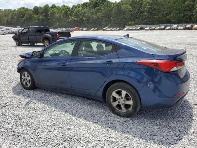 5NPDH4AE1FH642508 - 2015 HYUNDAI ELANTRA SE BLUE photo 2