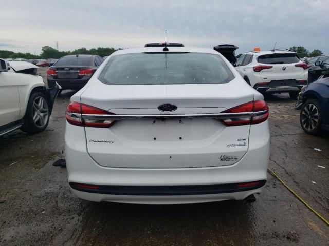 3FA6P0LU2JR197006 - 2018 FORD FUSION SE HYBRID WHITE photo 6