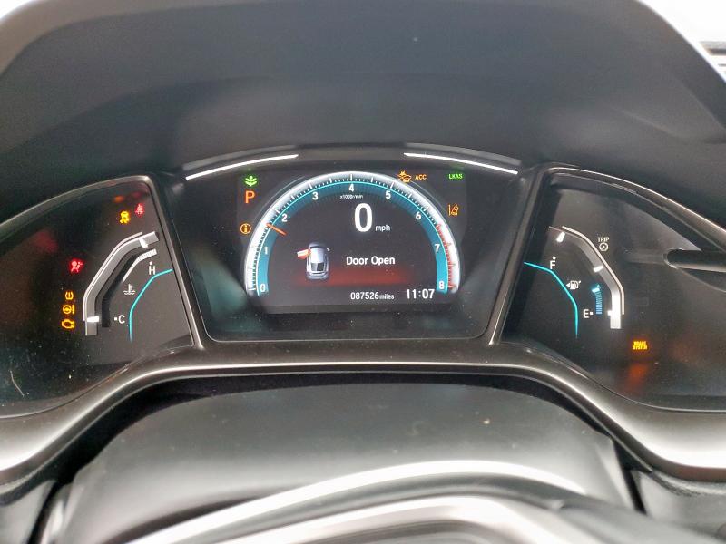 SHHFK7H86LU215491 - 2020 HONDA CIVIC EXL WHITE photo 9