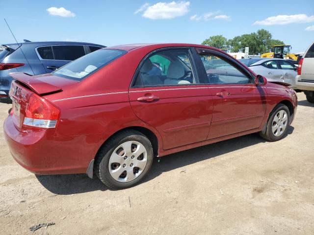 KNAFE221795658781 - 2009 KIA SPECTRA EX RED photo 3