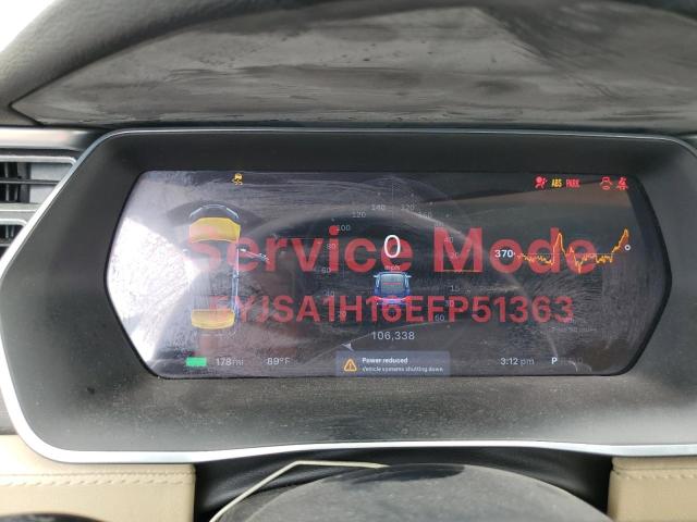 5YJSA1H16EFP51363 - 2014 TESLA MODEL S BLUE photo 9