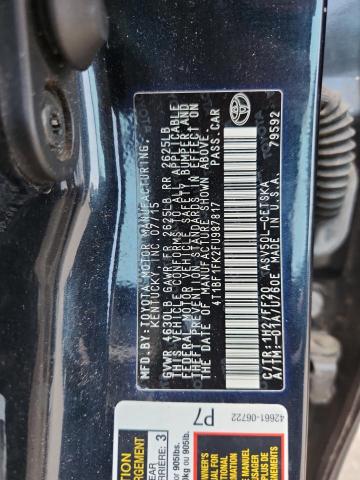 4T1BF1FK2FU987817 - 2015 TOYOTA CAMRY LE BLACK photo 13