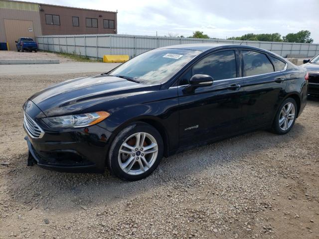 3FA6P0LU6JR117500 - 2018 FORD FUSION SE HYBRID CHARCOAL photo 1