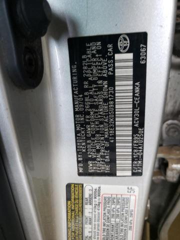 4T1BE32K05U981730 - 2005 TOYOTA CAMRY LE SILVER photo 12