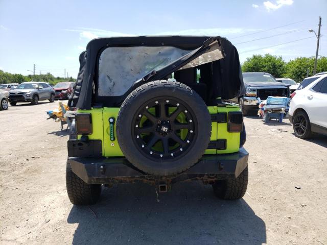 1C4AJWAG7GL327861 - 2016 JEEP WRANGLER SPORT GREEN photo 6