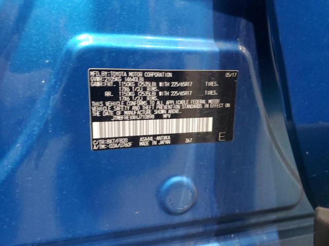 JTMBFREVXHJ710898 - 2017 TOYOTA RAV4 LE Azul foto 14