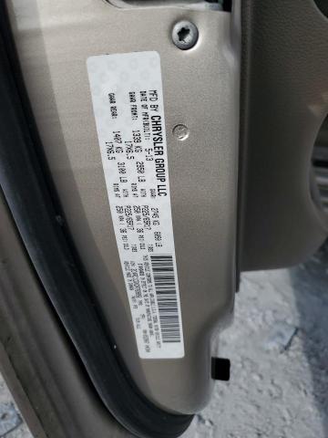 2C4RC1CGXDR769856 - 2013 CHRYSLER TOWN & COU TOURING L TAN photo 13