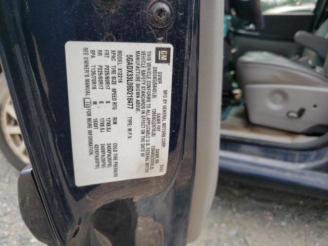 5GADX33L06D218477 - 2006 BUICK TERRAZA CXL BLUE photo 13