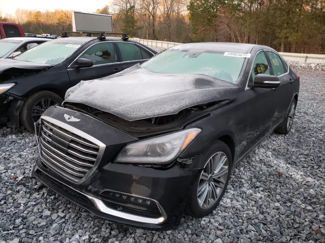 KMHGN4JE6JU238829 - 2018 GENESIS G80 BASE BLACK photo 2